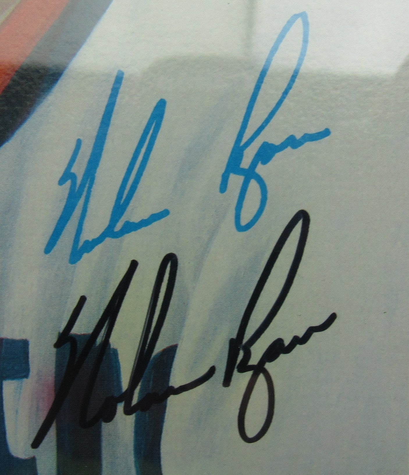 Nolan Ryan Signed Encapsulated Topps Print PSA/DNA