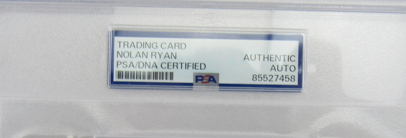 Nolan Ryan Signed Encapsulated Topps Print PSA/DNA II