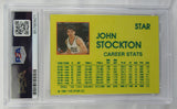1991 Star John Stockton Signed Auto PSA/DNA Encapsulated Basketball Card