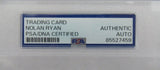 Nolan Ryan Signed Encapsulated Topps Print PSA/DNA III