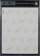 Carrie Fisher & Peter Mayhew Star Wars Signed 8x10 Photo BAS Slabbed