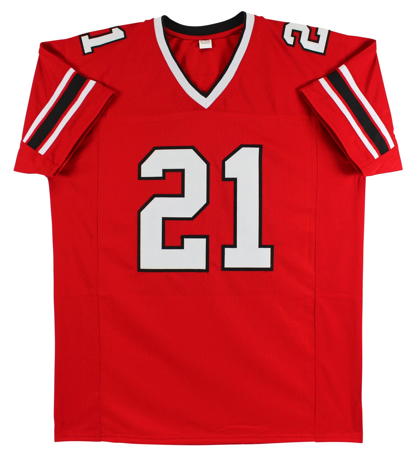 Deion Sanders Authentic Signed Red Pro Style Jersey Autographed BAS Witnessed