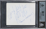 Harry Nilsson "To Keith to Keep" Authentic Signed 3.5x4.5 Album Page BAS Slabbed