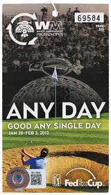 Rickie Fowler Signed 2013 Waste Management Phoenix Open Ticket Stub BAS #BK12644