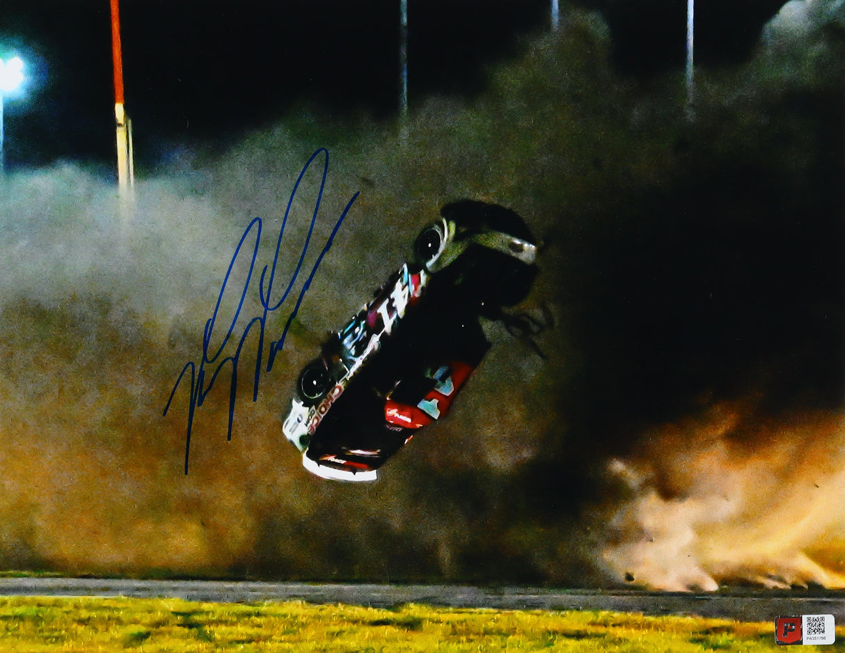 Ryan Preece 2023 Daytona Wreck Signed 11x14 Photo (PA)