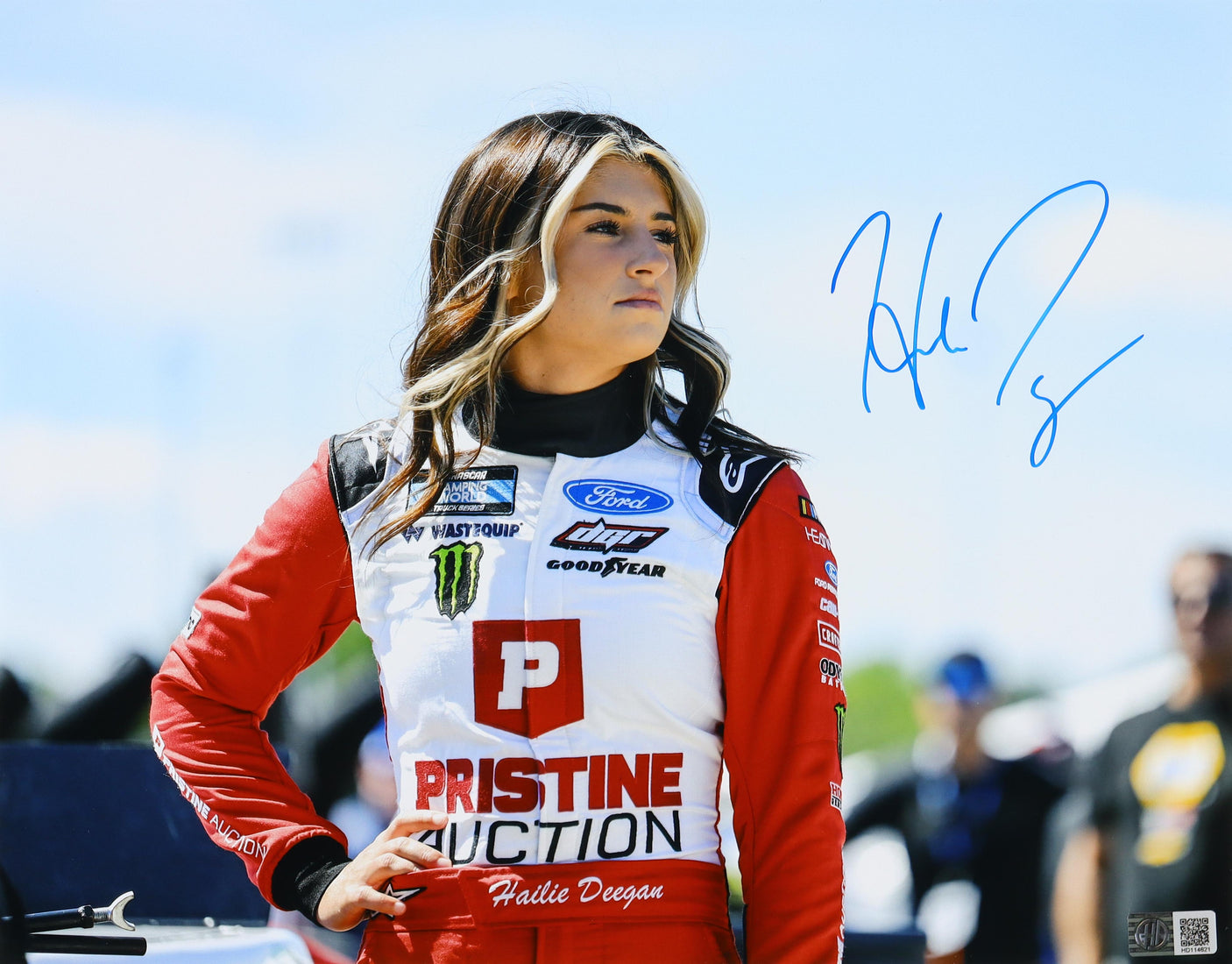 Hailie Deegan Signed 11x14 NASCAR Xfinity Debut Photo - Deegan COA
