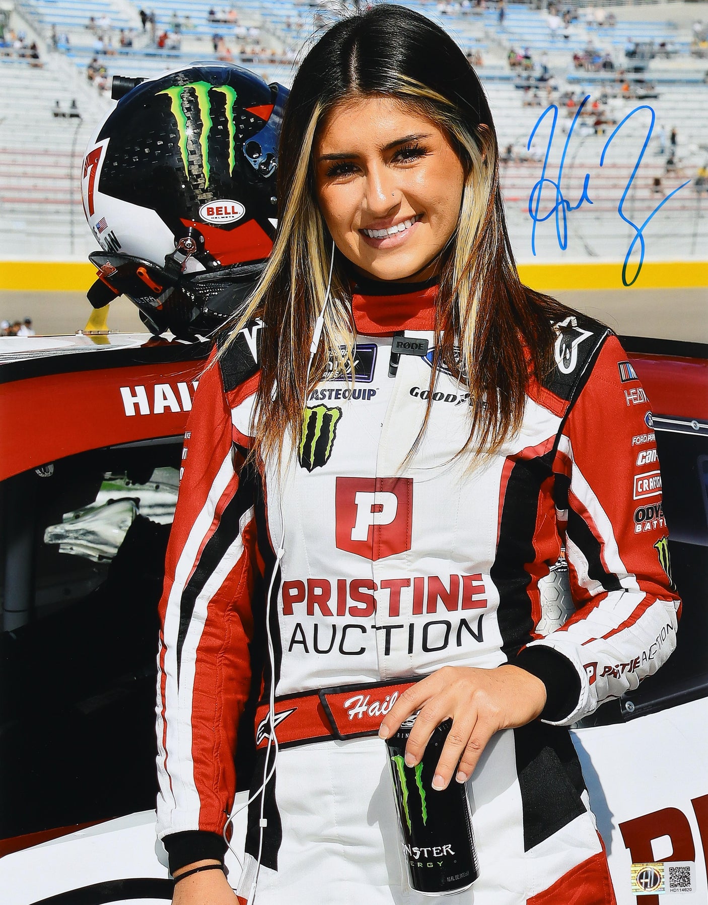 Hailie Deegan Signed 11x14 Xfinity Debut Photo – Deegan COA & Hologram