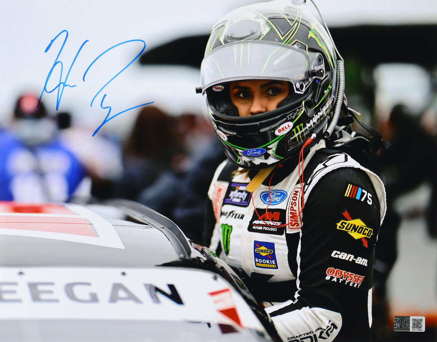 Hailie Deegan Signed Klutch Vodka NASCAR 11x14 Photo (COA Included)
