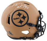 Steelers T.J. Watt Signed Salute To Service II F/S Speed Proline Helmet BAS Wit