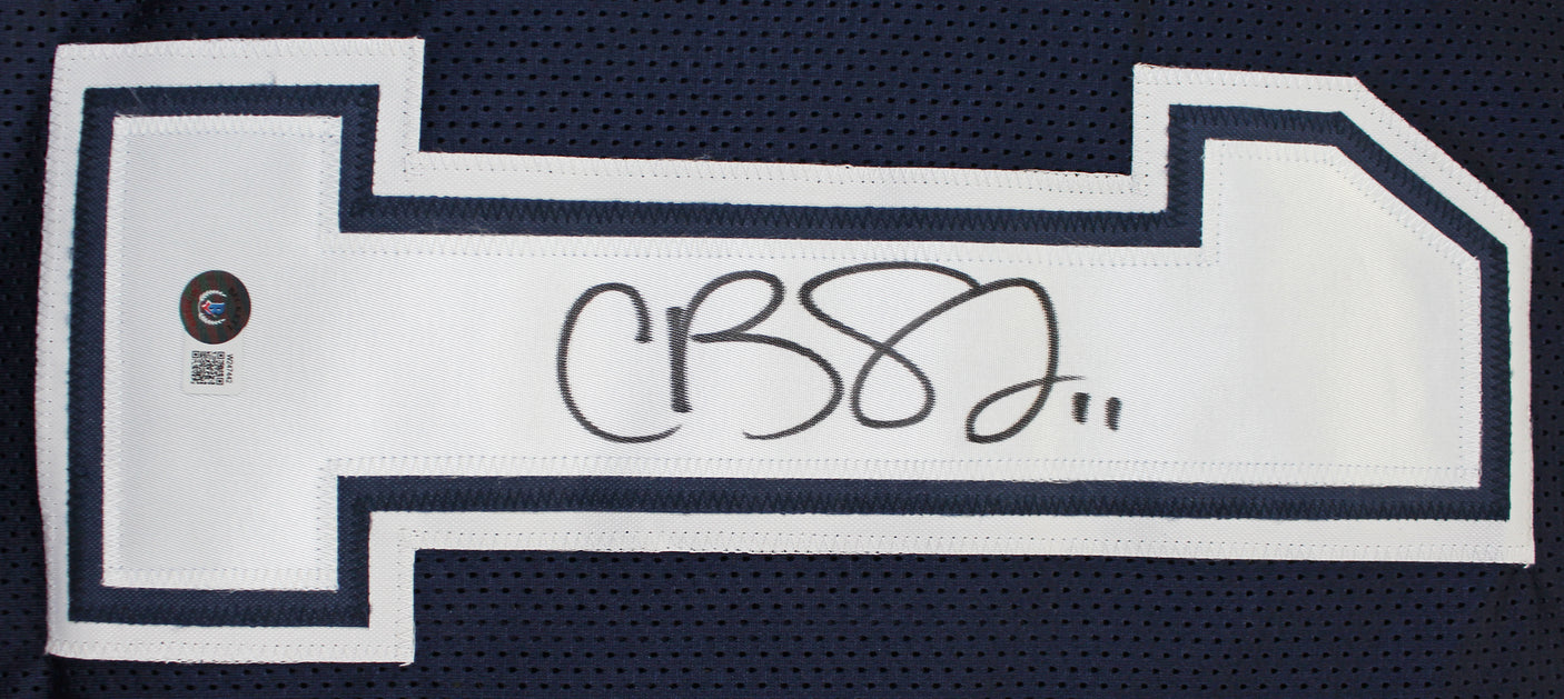 Cole Beasley Authentic Signed Navy Pro Style Jersey Autographed BAS Witnessed