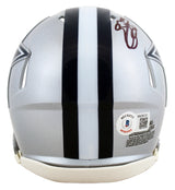 Cowboys Emmitt Smith Authentic Signed Speed Mini Helmet W/ Case BAS Witnessed