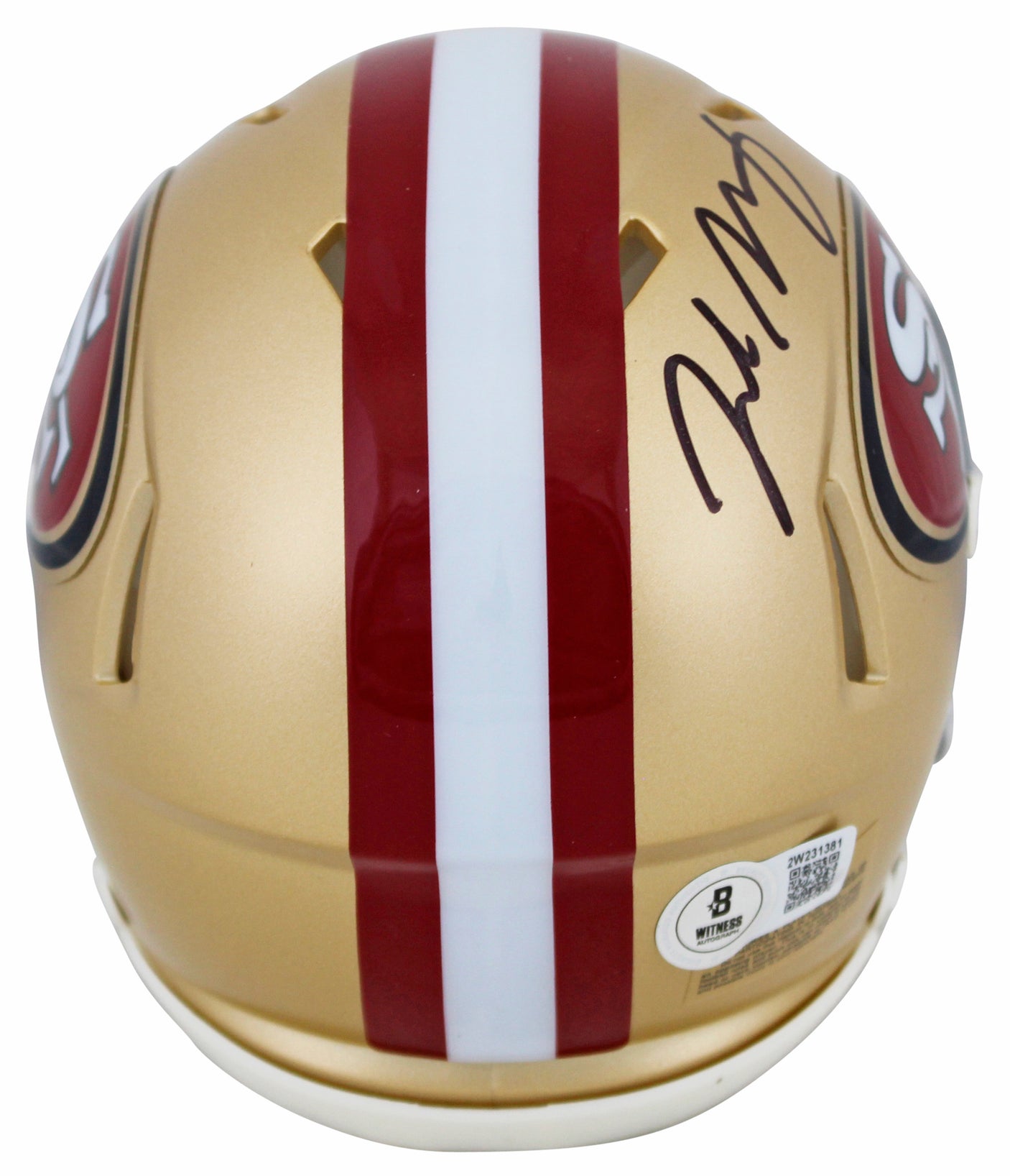 49ers Jake Moody Authentic Signed Speed Mini Helmet Autographed BAS Witnessed