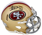 49ers George Odum Authentic Signed Speed Mini Helmet Autographed BAS Witnessed