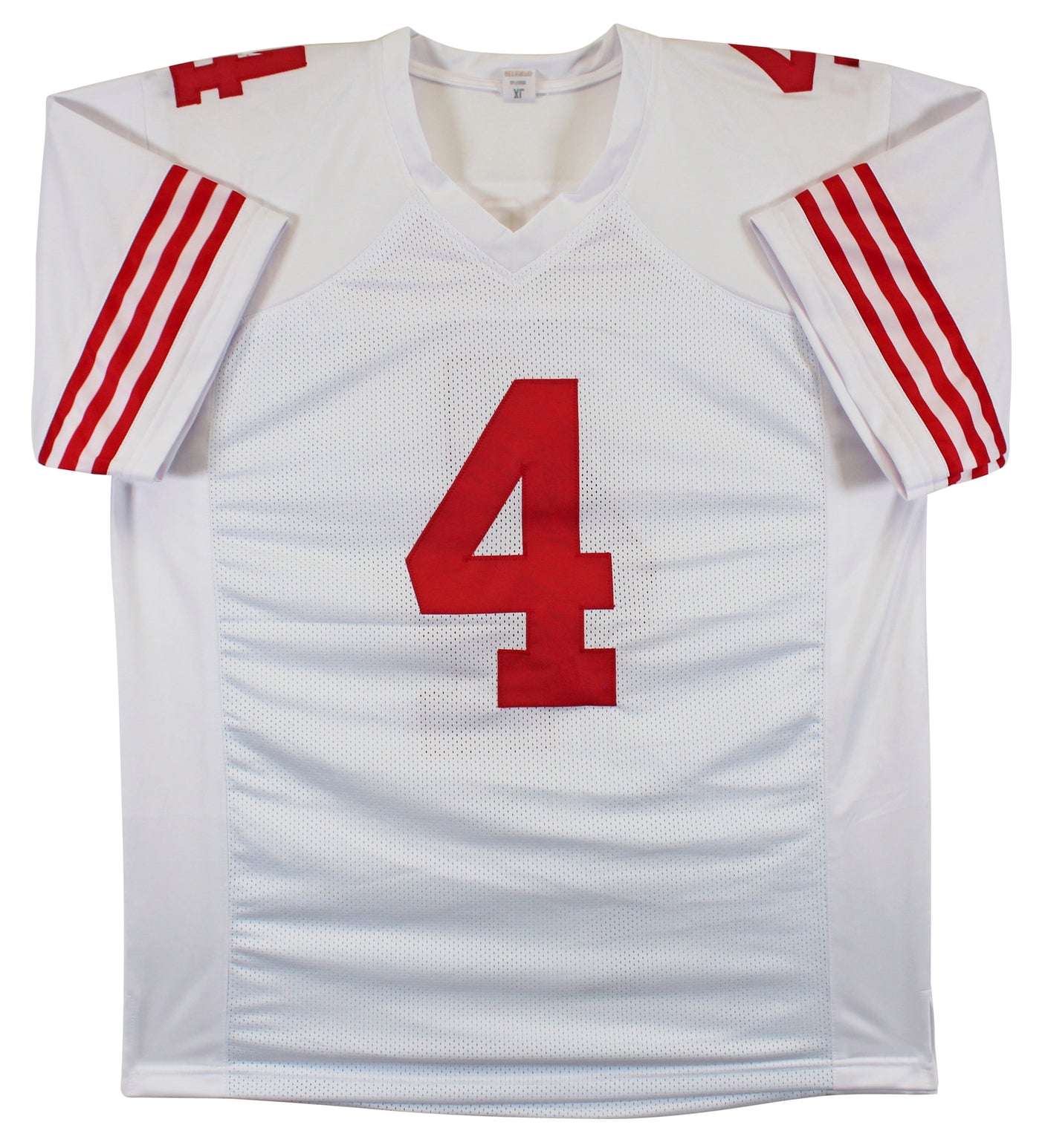 Jake Moody Authentic Signed White Pro Style Jersey Autographed BAS Witnessed