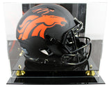 Broncos Bo Nix Signed Eclipse Full Size Speed Proline Helmet W/ Case BAS Witness