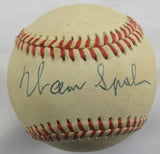 Warren Spahn Signed Auto Rawlings Baseball JSA CH80297