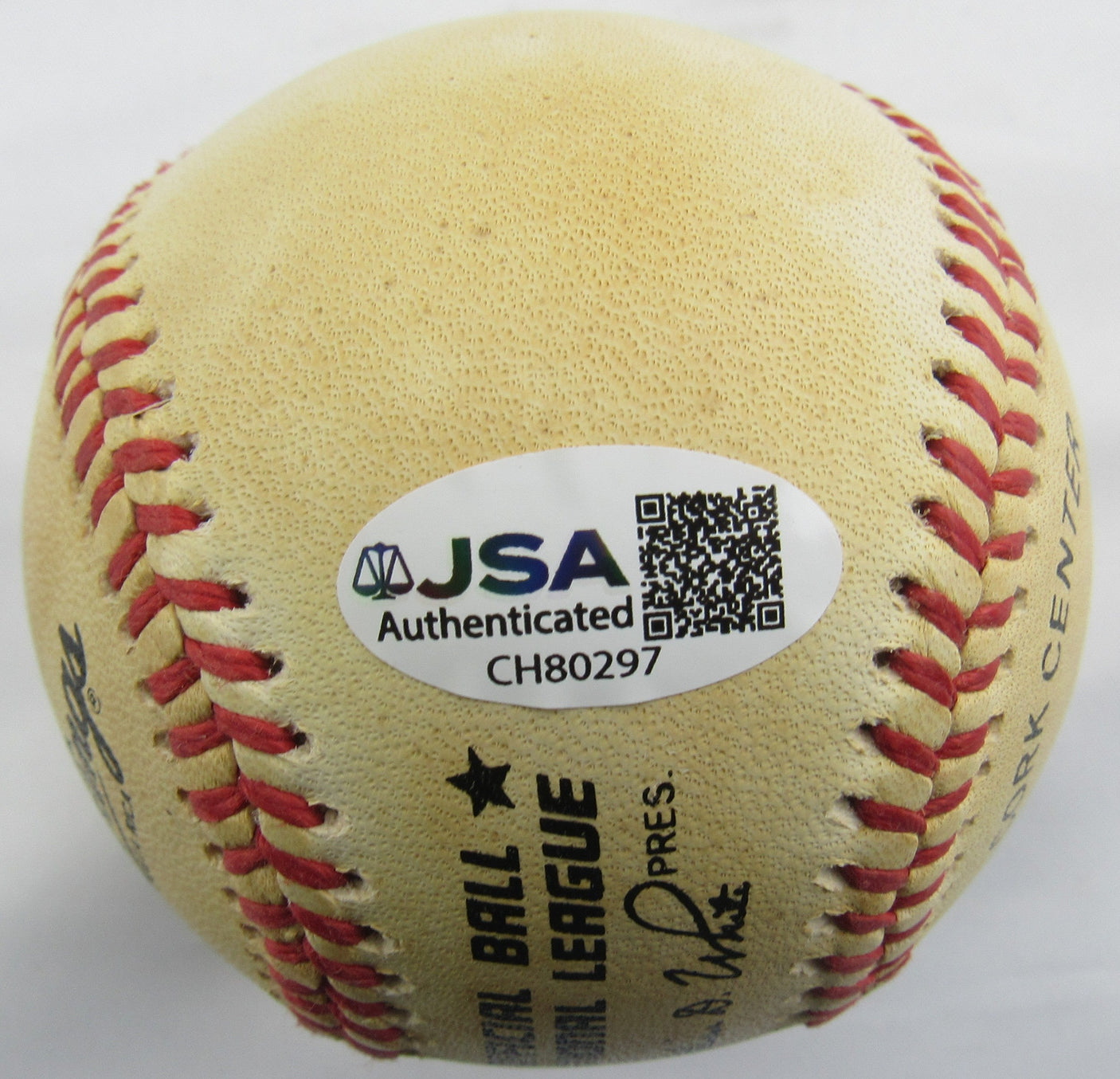 Warren Spahn Signed Auto Rawlings Baseball JSA CH80297