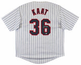 Jim Kaat Authentic Signed White Pinstripe Pro Style Jersey BAS Witnessed