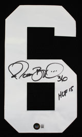 Steelers Jerome Bettis "HOF 15" Signed Black M&N 1996 TB Jersey BAS Witnessed