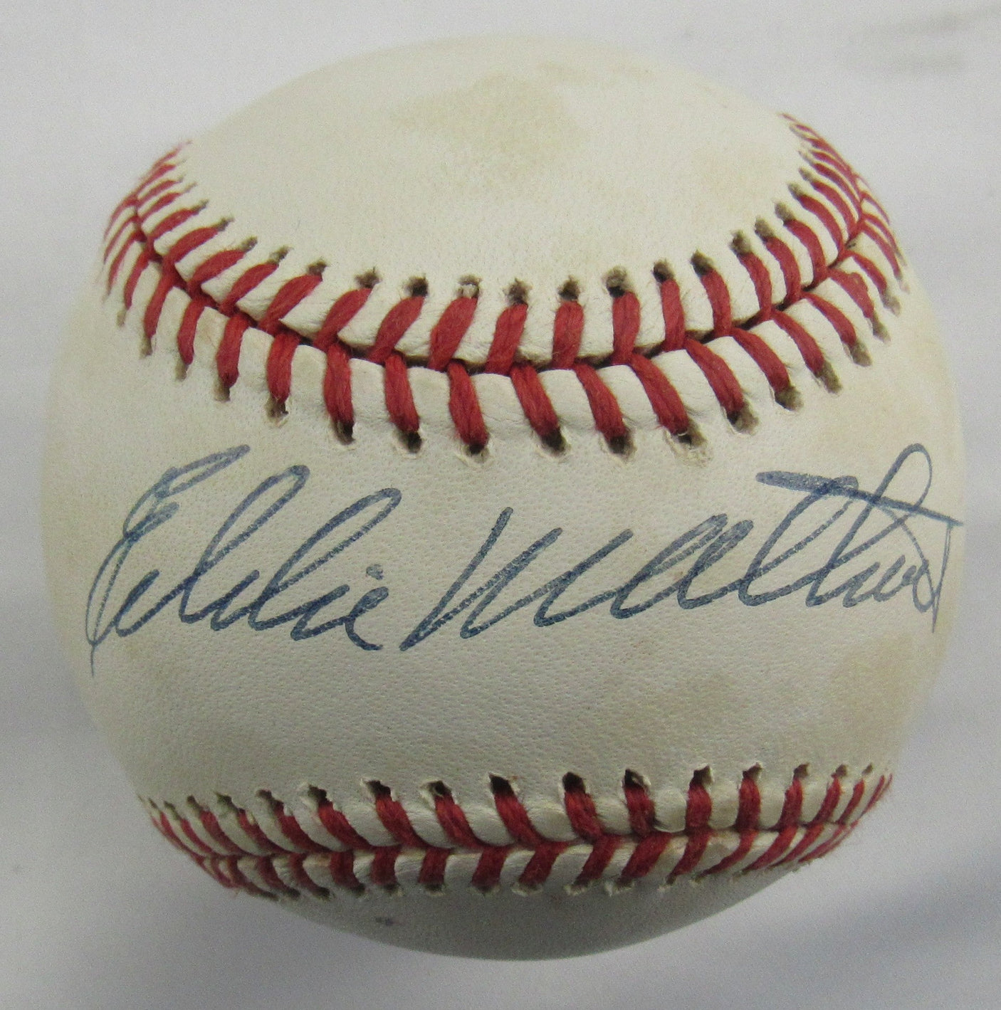 Eddie Mathews Signed Auto Rawlings Baseball JSA CH80301