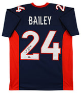 Champ Bailey Authentic Signed Navy Blue Pro Style Jersey BAS Witnessed