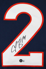 Champ Bailey Authentic Signed Navy Blue Pro Style Jersey BAS Witnessed
