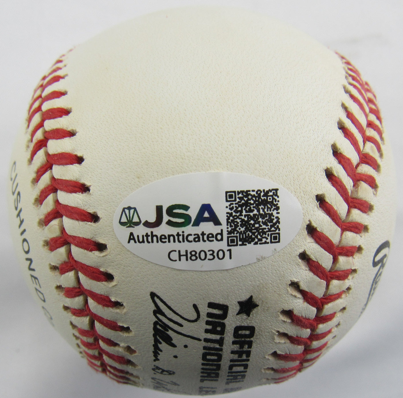 Eddie Mathews Signed Auto Rawlings Baseball JSA CH80301