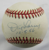 Don Larsen Signed Auto Rawlings Baseball JSA CH80304