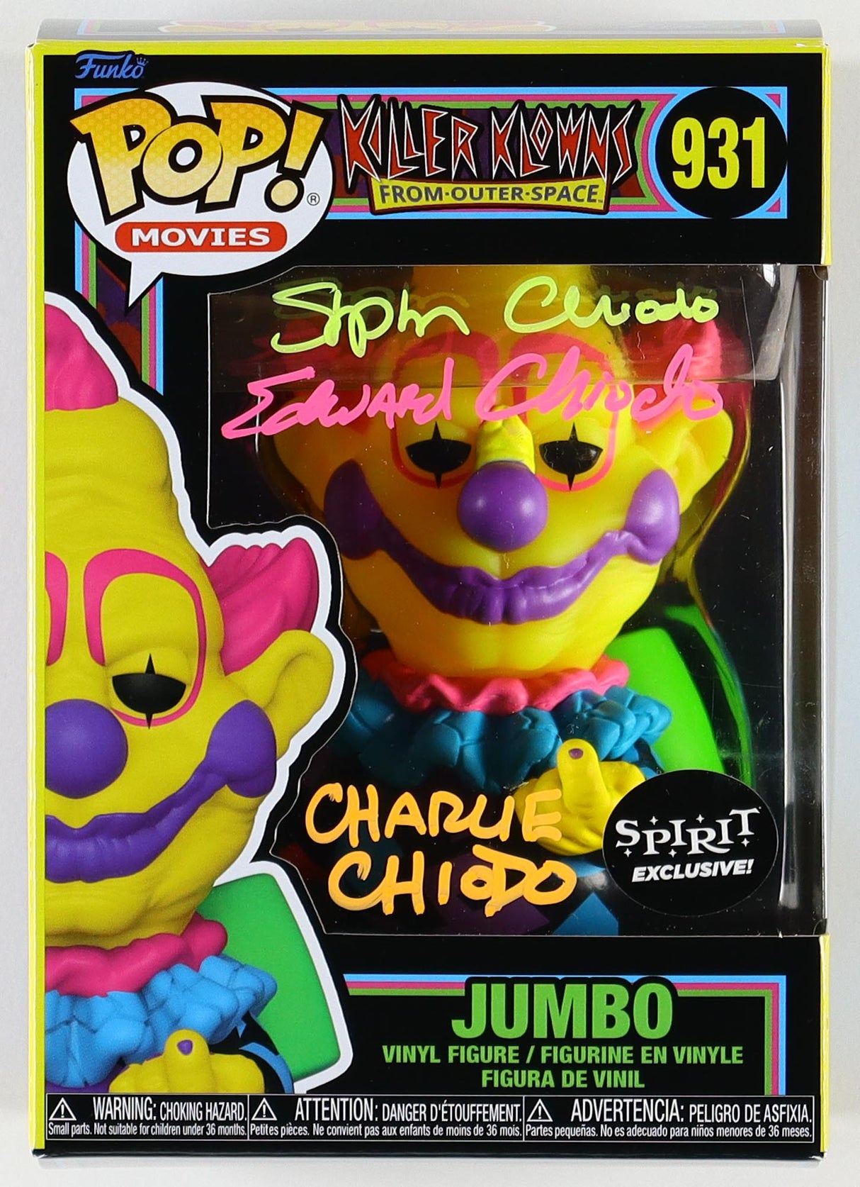 Chiodo Brothers Signed "Killer Klowns From Outer Space" #931 Funko Pop! (PA)