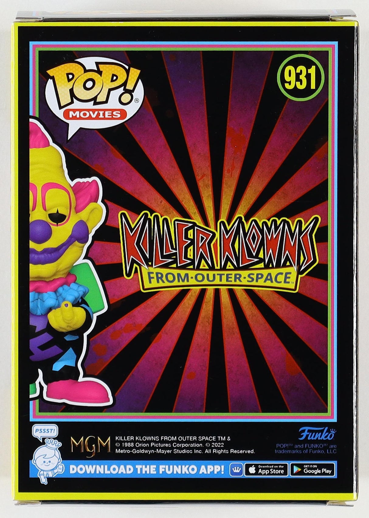 Chiodo Brothers Signed "Killer Klowns From Outer Space" #931 Funko Pop! (PA)