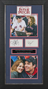 Drew Barrymore & Jimmy Fallon Fever Pitch Signed Framed Display BAS #AD64130