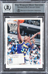 Larry Bird & Magic Johnson Signed 1992 Upper Deck #SP1 Card Auto 10! BAS Slabbed