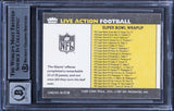 Giants Phil Simms Signed 1987 Fleer Team Action #86 Card Auto Grade 10! BAS Slab