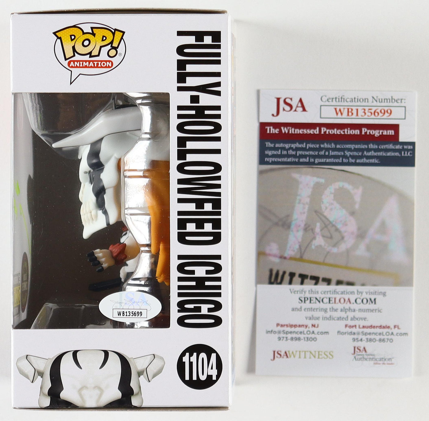 Johnny Yong Bosch Signed "Fully-Hollowfied Ichigo" Limited Edition Chase Funko Pop! #1104 Inscribed "Ichigo" (JSA)