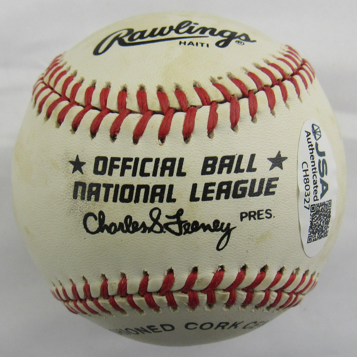 Warren Spahn Signed Auto Rawlings Baseball JSA CH80327