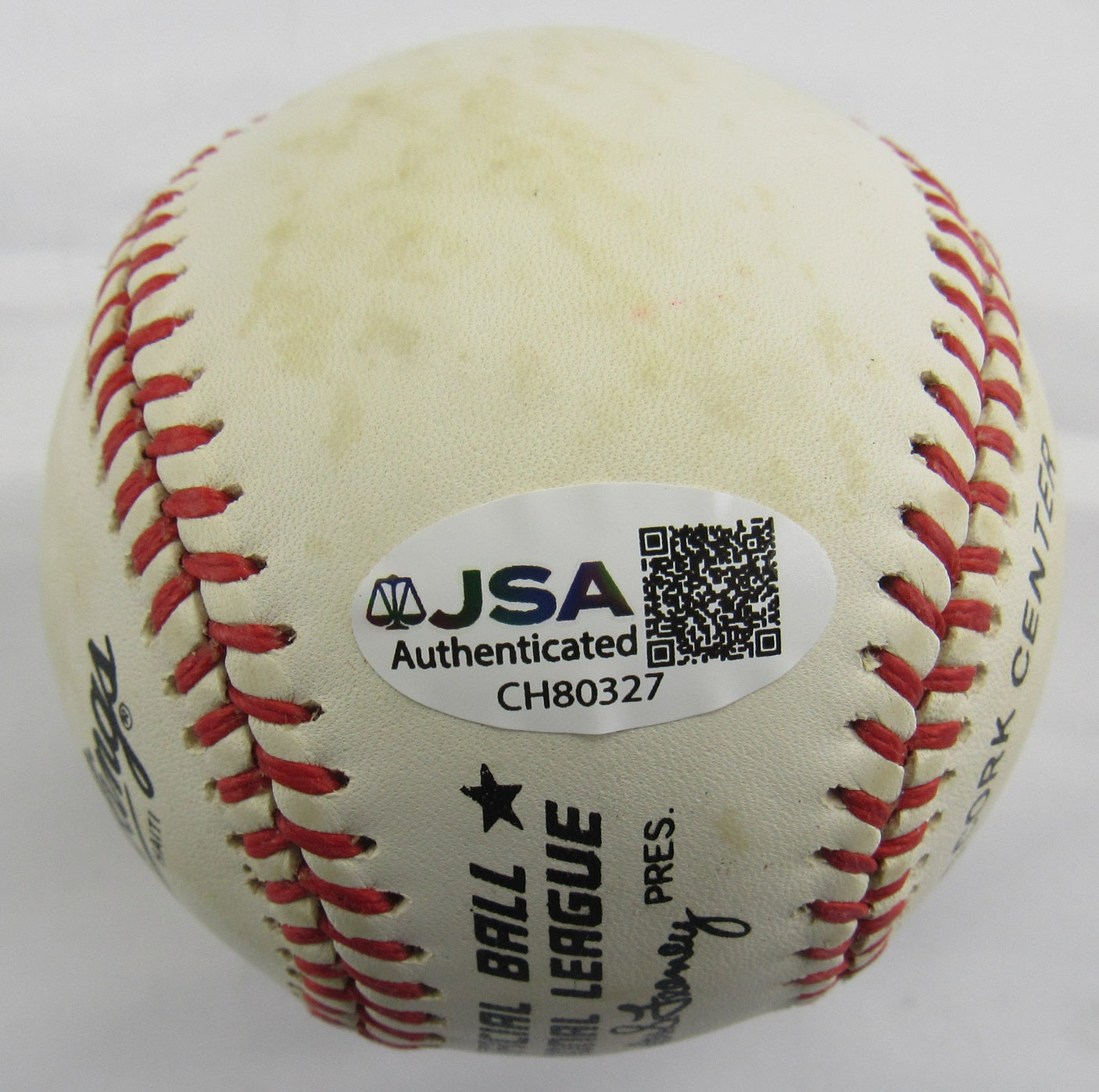 Warren Spahn Signed Auto Rawlings Baseball JSA CH80327