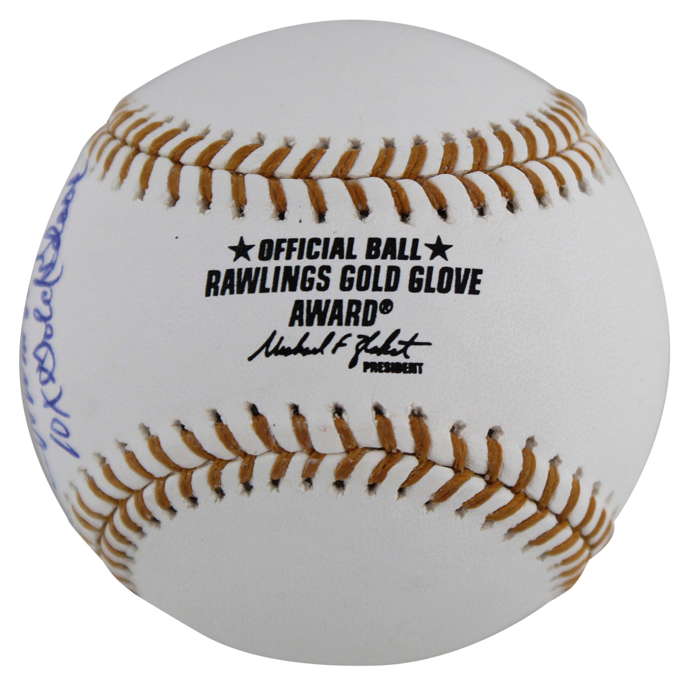 Reds Johnny Bench "10x Gold Glove" Signed Gold Glove Logo Oml Baseball Fanatics