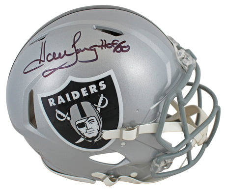 Raiders Howie Long "HOF 00 Signed Full Size Speed Proline Helmet BAS Witnessed