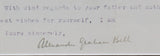 Alexander Graham Bell Authentic Signed & Framed 1915 Typed Letter BAS #A04949