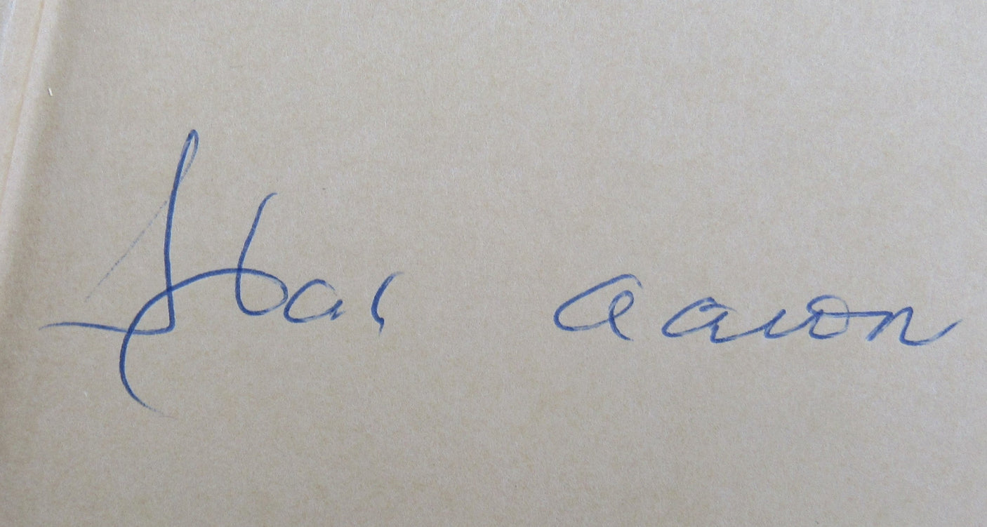 Hank Aaron Signed Auto Book JSA CH80370
