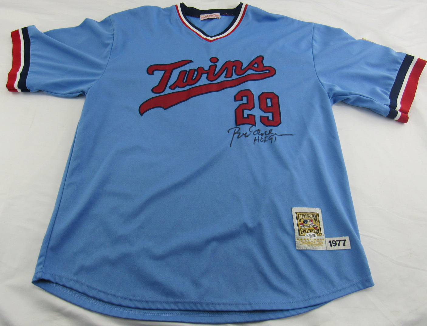 Rod Carew Signed Auto Twins Jersey JSA CH80369