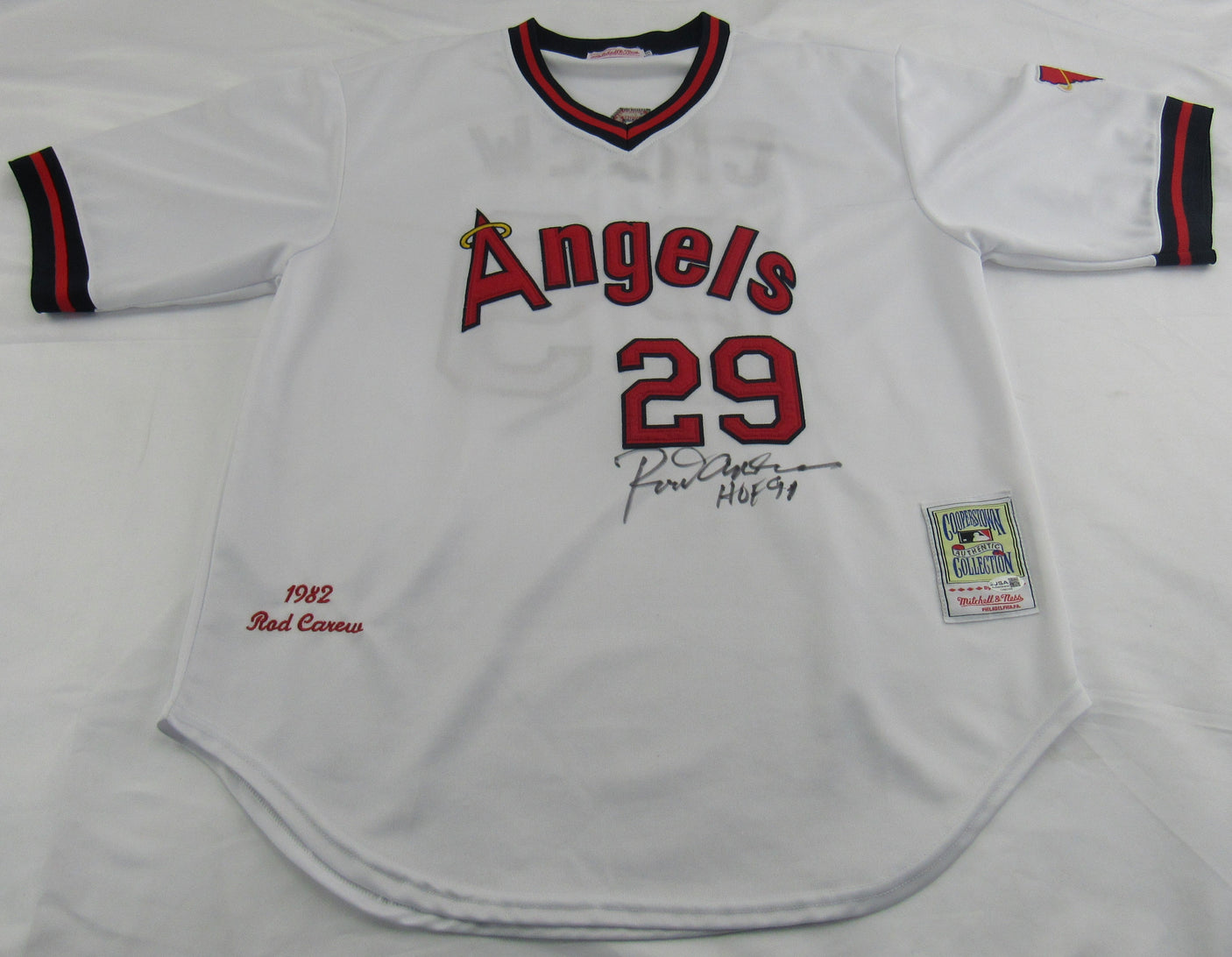 Rod Carew Signed Auto Angels Jersey JSA CH80368