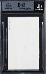 Jonathan Brandis seaQuest DSV Authentic Signed 3x5 Index Card BAS Slabbed