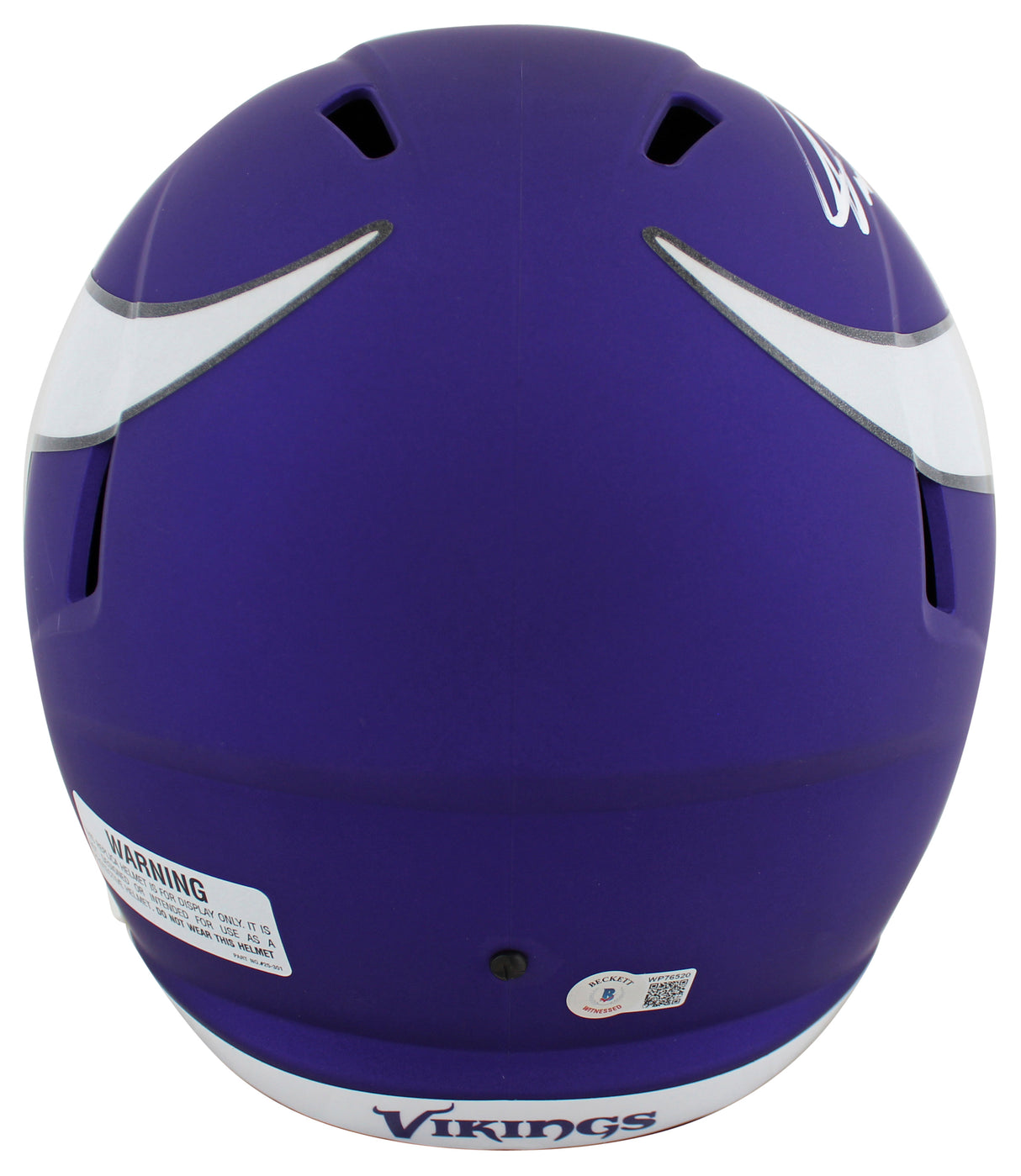 Vikings Jared Allen Authentic Signed Full Size Speed Rep Helmet BAS Witnessed