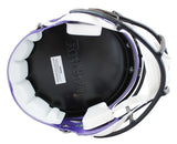 Vikings Justin Jefferson Authentic Signed Full Size Speed Rep Helmet BAS Witness
