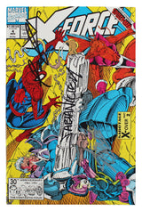 (3) Stan Lee, Liefeld & Nicieza Authentic Signed X-Force #4 Comic JSA #XX05172