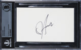 David Hasselhoff Knight Rider Authentic Signed 3x5 Index Card BAS Slabbed