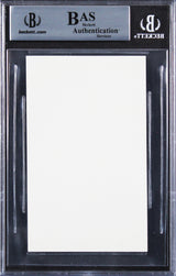 David Hasselhoff Knight Rider Authentic Signed 3x5 Index Card BAS Slabbed