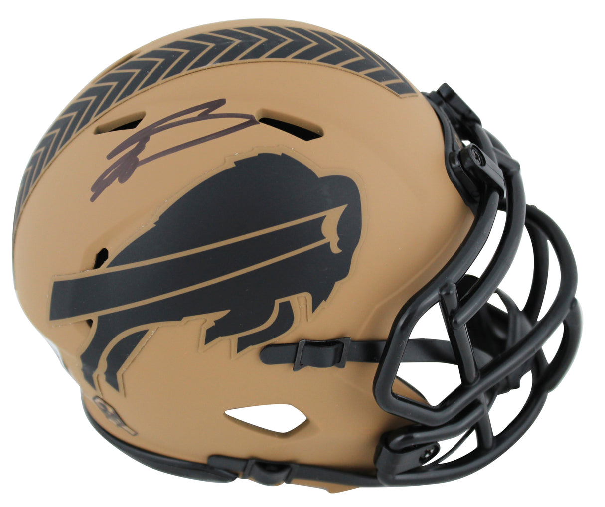 Bills Stefon Diggs Signed Salute To Service II Speed Mini Helmet BAS Witnessed