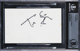 Tom Sizemore Saving Private Ryan Authentic Signed 3x5 Index Card BAS Slabbed